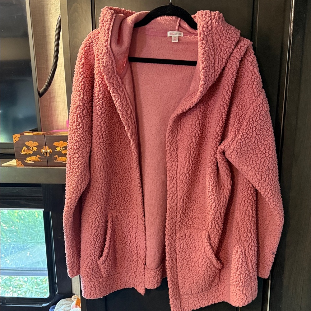 Flirtitude Active Pink Sherpa Jacket